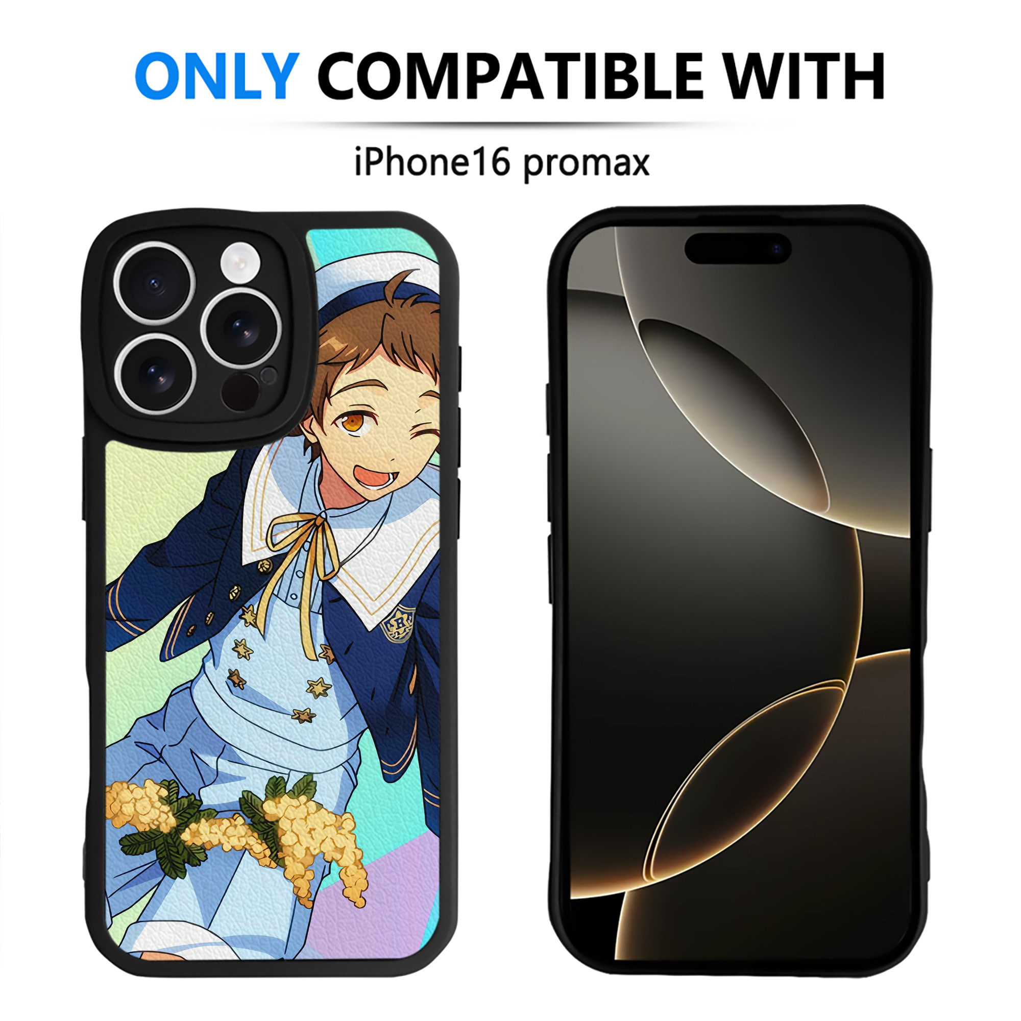 （画像用） あんさんぶるスターズ! Ensemble Stars 【iPhone 16シリーズ対応】シリコンスマホケース（レザー調） 材質：シリコン